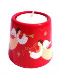 Candleholder red angels