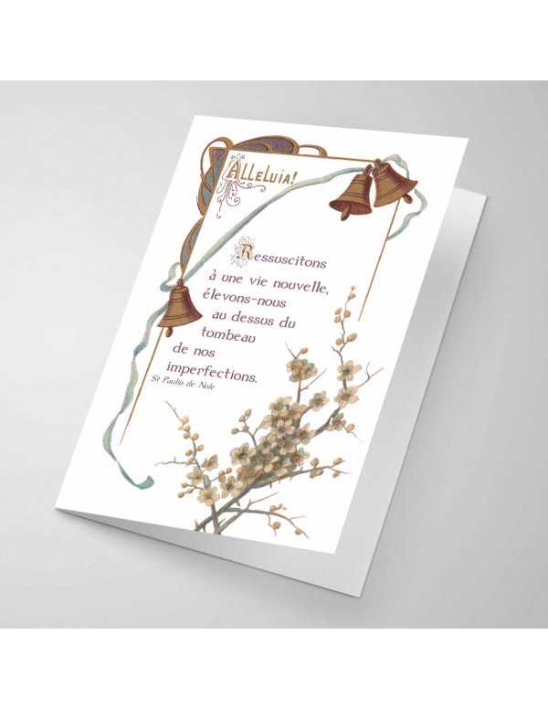 Alléluia ! Carte double de Pâques