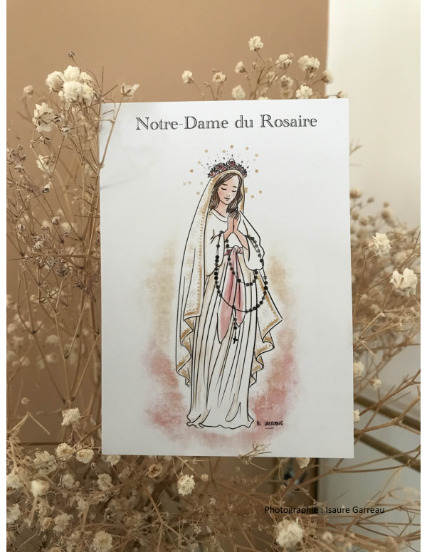 Image de Notre-Dame du rosaire réalisée par Anne-Charlotte Larroque