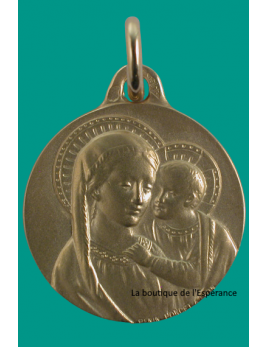 Médaille de la Vierge du Bon Conseil en or 18 carats