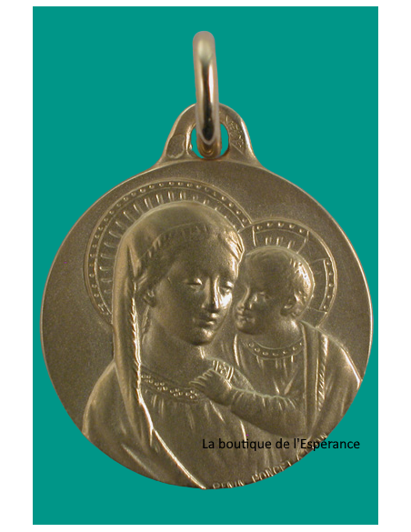 Médaille de la Vierge du Bon Conseil en or 18 carats
