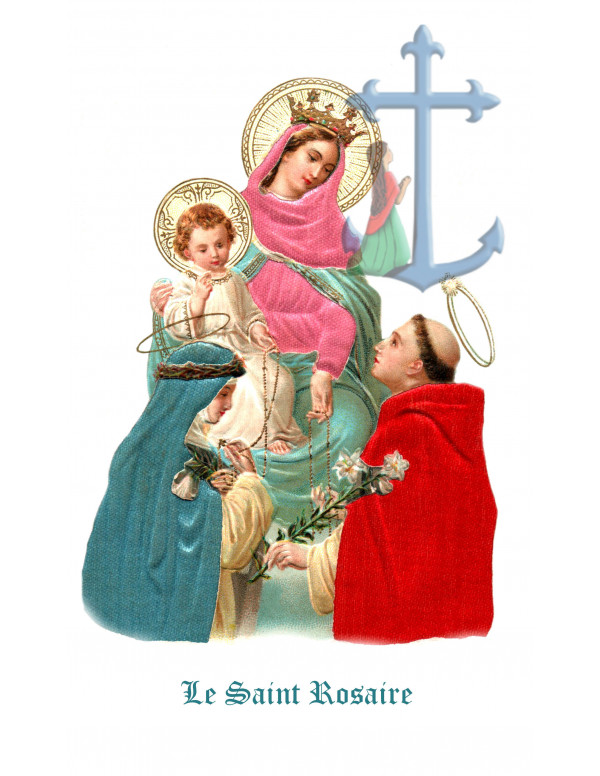 Le Saint Rosaire image de l'Association saint Luc en finition mate ou satinée