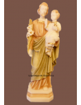 Statue Saint Joseph - coloured alabaster - 20 cm