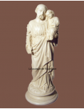 Une jolie statue de saint Joseph portant l'Enfant-Jésus, pour intérieur ou extérieur, de 33 cm.