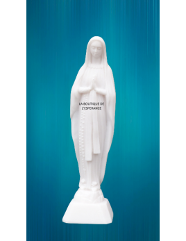 Belle statue de Notre-Dame de Lourdes en albâtre