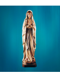 Painted wooden statue of Our Lady of Lourdes