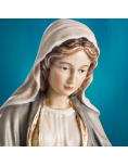 Painted wooden statue of the Miraculous Virgin