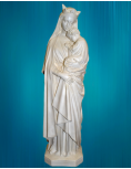 Magnifique statue en plâtre ou pierre reconstituée de Notre-Dame de la Sagesse, de fabrication française.