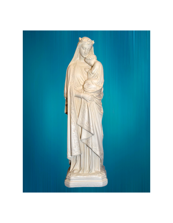 Magnifique statue de Notre-Dame de la Sagesse, de fabrication française.