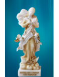 Statue of Mary who undoes knots - Alabaster beige and gold