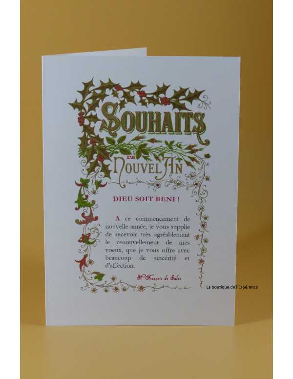 Carte de vœux - Souhaits nouvel an - Saint...