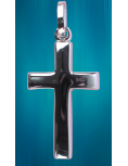 Croix en argent rhodié