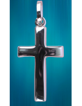 Croix de 2 cm en argent rhodié de fabrication française