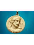 Médaille Christ - plaqué or
