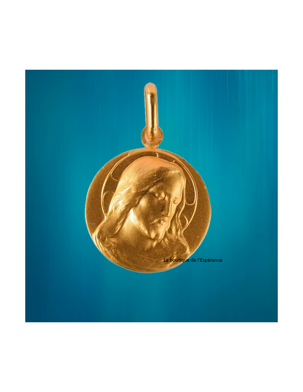 Médaille Christ - plaqué or