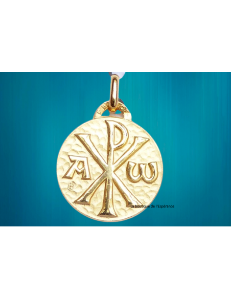 Médaille Chrisme plaqué or