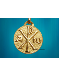 Médaille Chrisme plaqué or