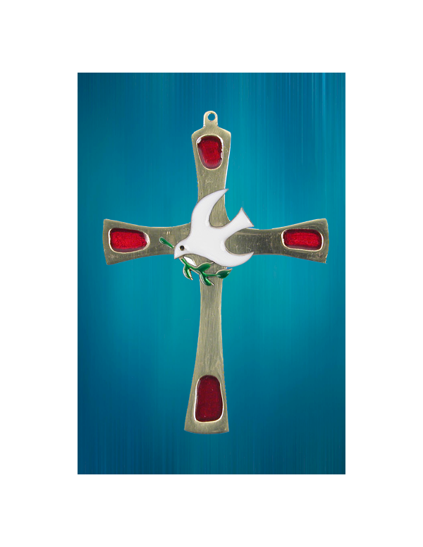 Croix en bronze avec le Saint-Esprit de fabrication française