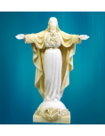 Statue Christ Redeemer - gold alabaster