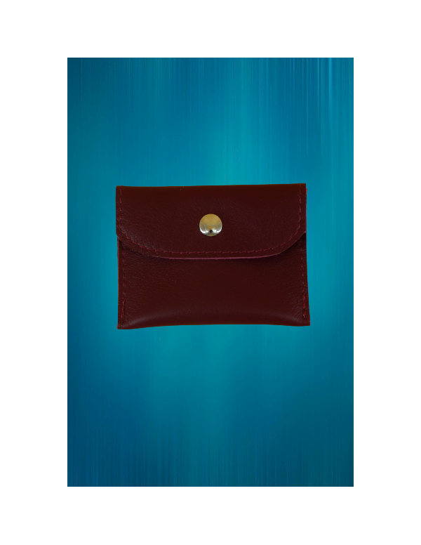 Etui chapelet en cuir véritable - Petit format