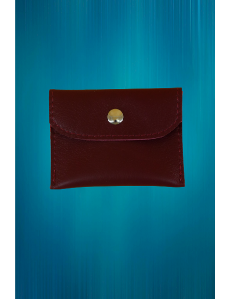 Etui chapelet en cuir véritable - Petit format