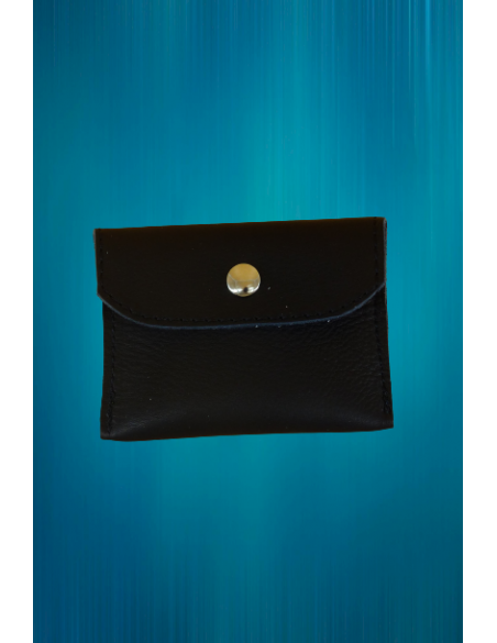 Etui chapelet en cuir véritable - Petit format