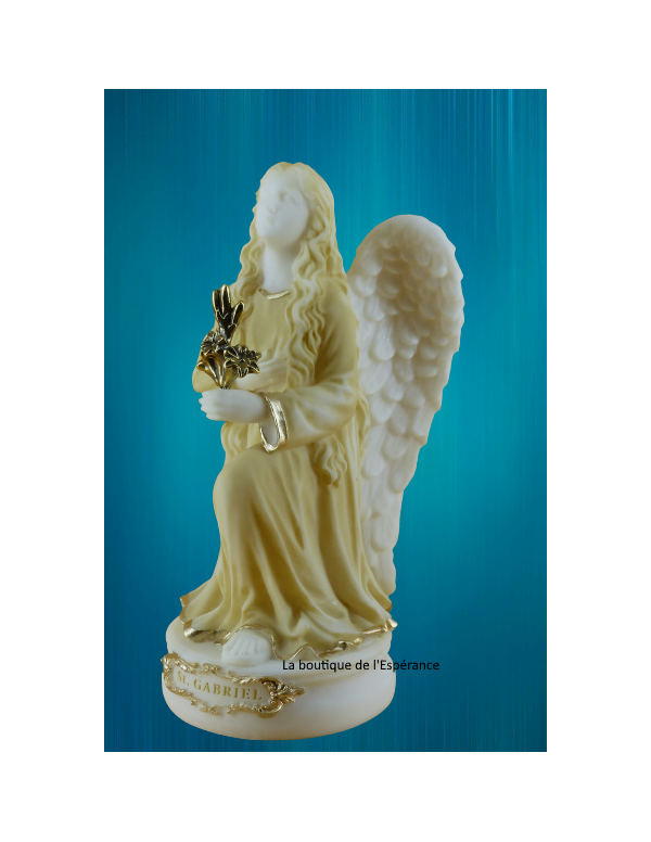 Box of the three archangels in beige and gold...
