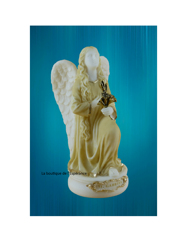 Box of the three archangels in beige and gold...