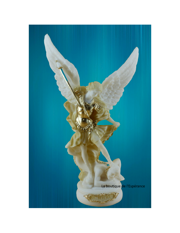 Box of the three archangels in beige and gold...