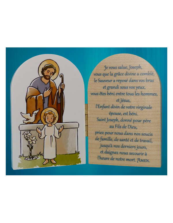 Diptyque de saint Joseph avec le "Je vous salue Joseph"