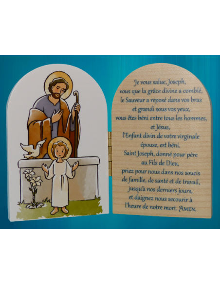 Diptyque de saint Joseph avec le "Je vous salue Joseph"