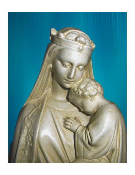 Statue of Our Lady of Wisdom 6.6 in - 7.8 in