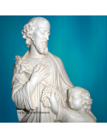 Statue de Saint Joseph avec Jésus - 42 cm