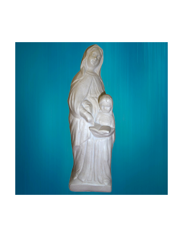 Jolie statue de sainte Anne et de la Vierge Marie Enfant