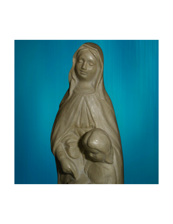 Statue of Saint Anne with the child Mary