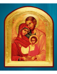 Greek icon curved - the Holy Family