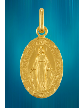 Médaille miraculeuse festonnée de 19 mm en laiton