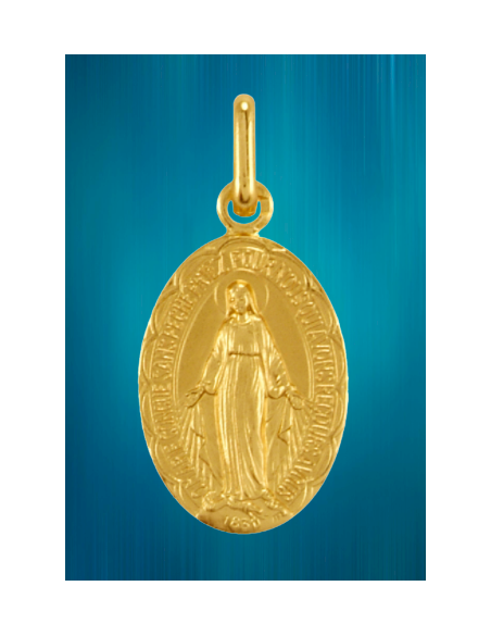 Médaille miraculeuse festonnée de 19 mm en laiton
