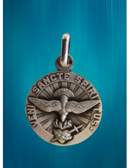 Médaille du Saint Esprit en argent de 14 mm de diamètre