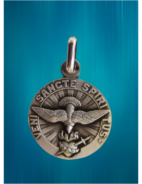 Médaille du Saint Esprit en argent de 14 mm de diamètre