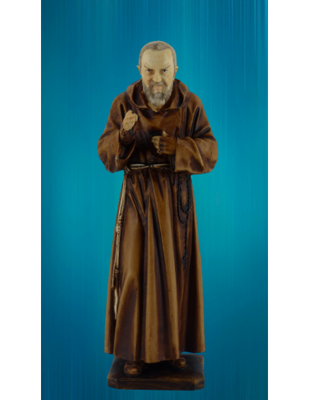 Statue du Padre Pio en résine de 20 cm