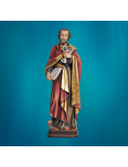 Painted wooden statue of Saint Peter