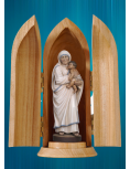 Très belle petite statue de Mère Teresa de Calcutta en bois d'érable