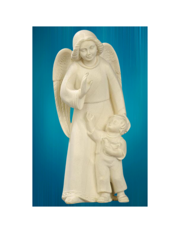 Statue de l'ange gardien avec une fille ou un garçon