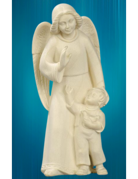 Statue de l'ange gardien avec une fille ou un garçon