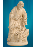 Wooden statue of the Holy Family - Baby Jesus in the manger - 9 to 12 in (23 to 31 cm)