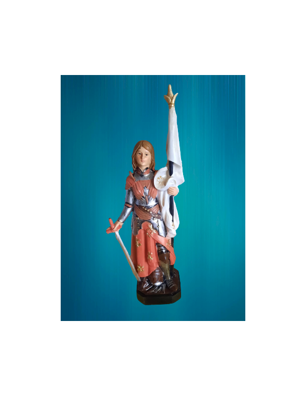 Statue de sainte Jeanne d'Arc - 20 cm