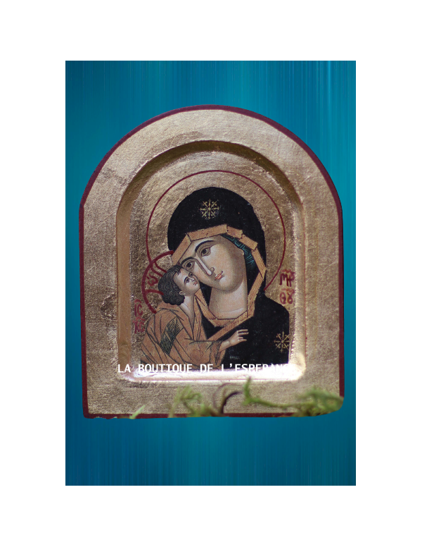 Véritable icône byzantine de la Vierge de Vladimir
