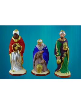 Les trois Rois Mages, véritables santons Gateau