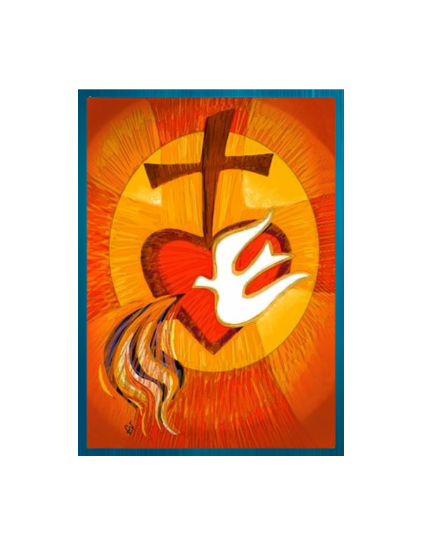 Holy Spirit and Sacred Heart Painting